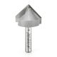 Amana 45722 1in CED 0.25in Shank 2-Flute Router Bit