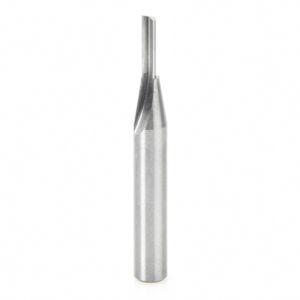 Amana 43800 0.156in CED 0.25in Shank 2-Flute Straight Router Bit