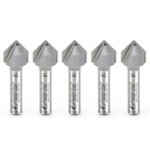 Amana 45704-5 0.5in CED 0.25in Shank 2-Flute Router Bit